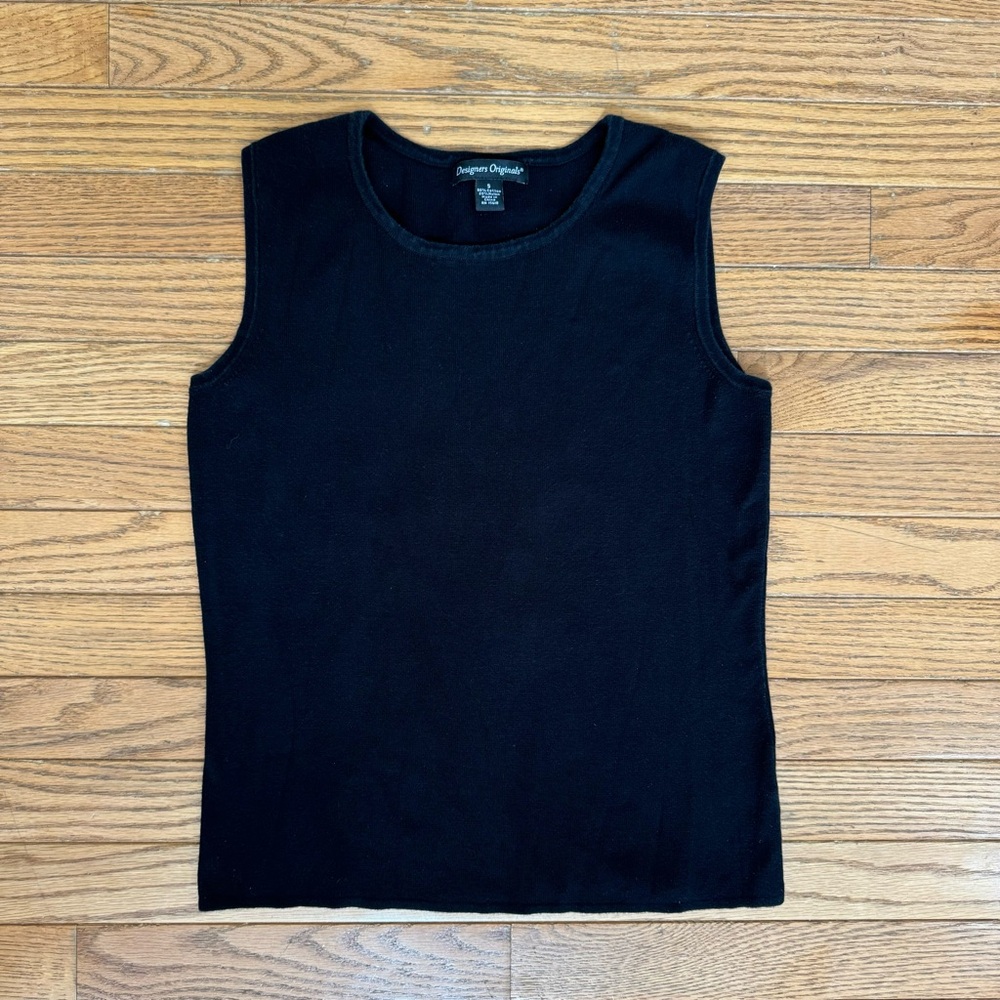 Designers Originals Black Sleeveless Tank Top